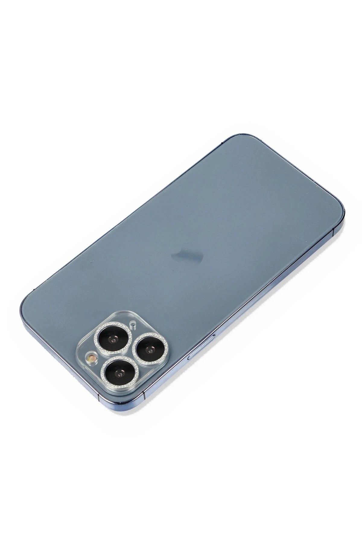 iPhone 11 Pro Shine Kamera Lens Koruma Cam - Gümüş