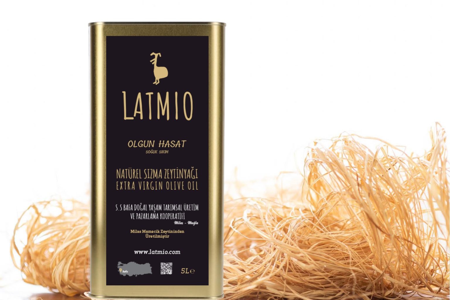 Latmio 5L - Olgun Hasat Soğuk Sıkım Zeytinyağı