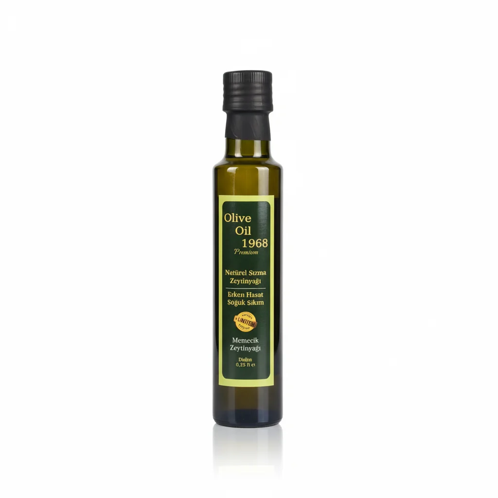 Olive Oil 1968 Serisi Cam Şişe 0.25lt - Erken Hasat Soğuk Sıkım Zeytinyağı