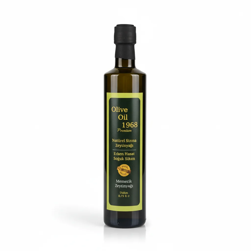 Olive Oil 1968 Serisi Cam Şişe 0.75lt - Erken Hasat Soğuk Sıkım Zeytinyağı