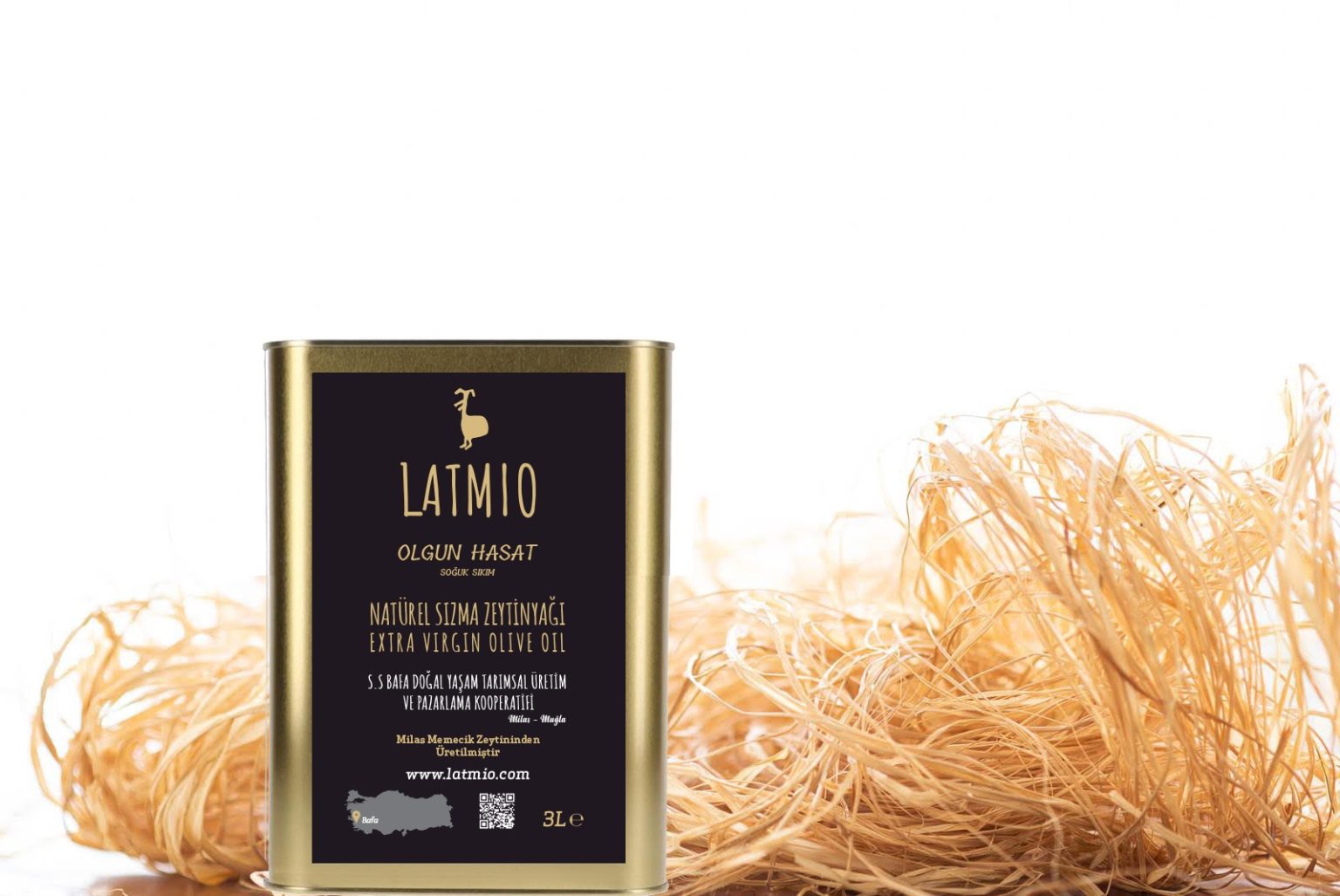 Latmio 3L - Olgun Hasat Soğuk Sıkım Zeytinyağı