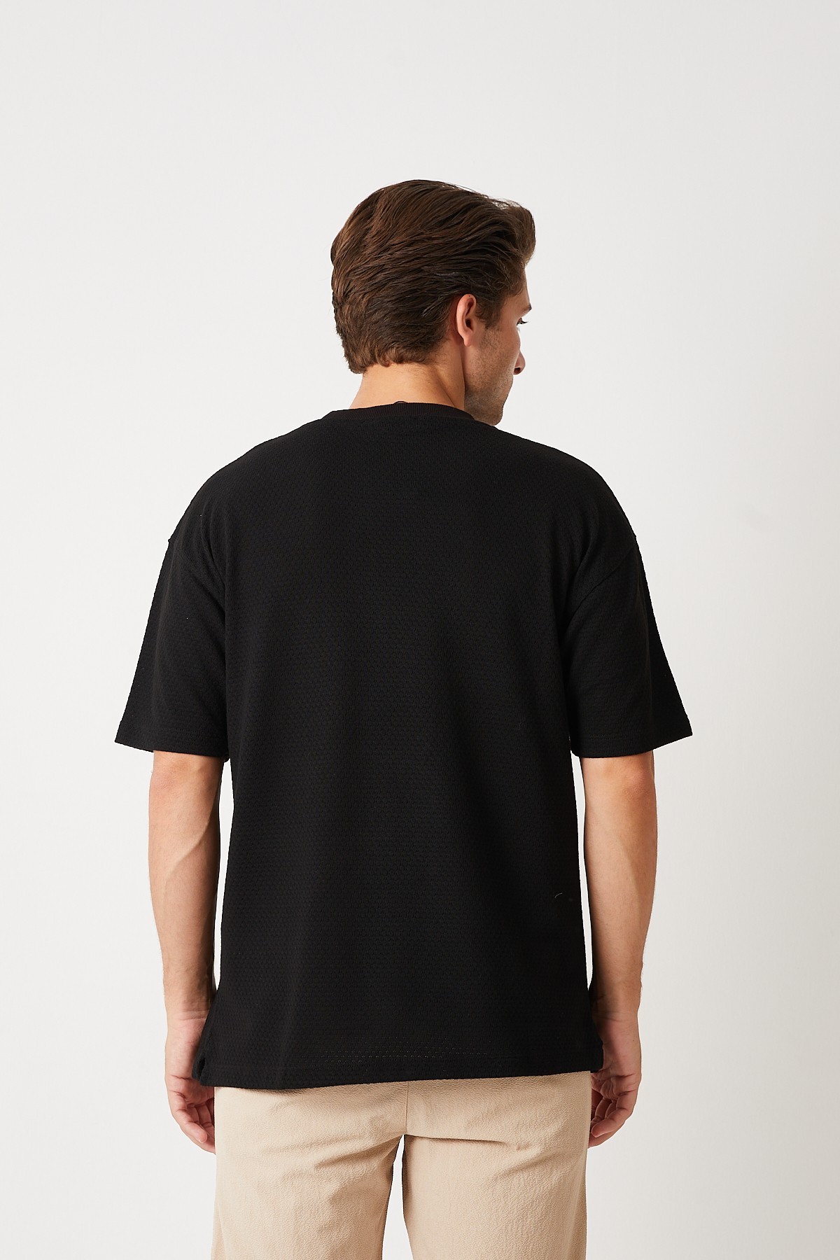 KESİK ETİKET T-SHIRT DG SİYAH