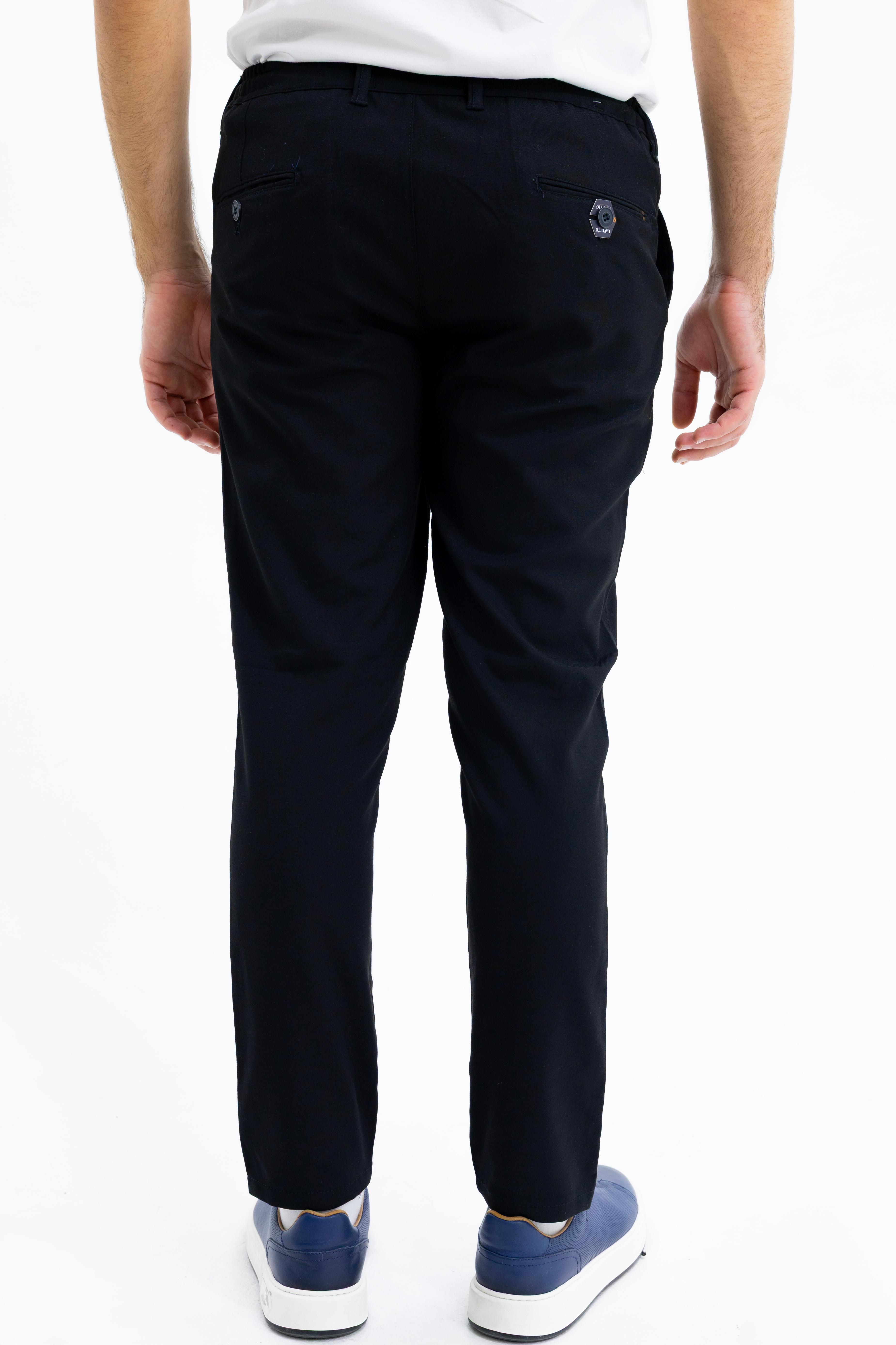 Kesik Etiket Jogger Bez Ayağı Pantolon SİYAH