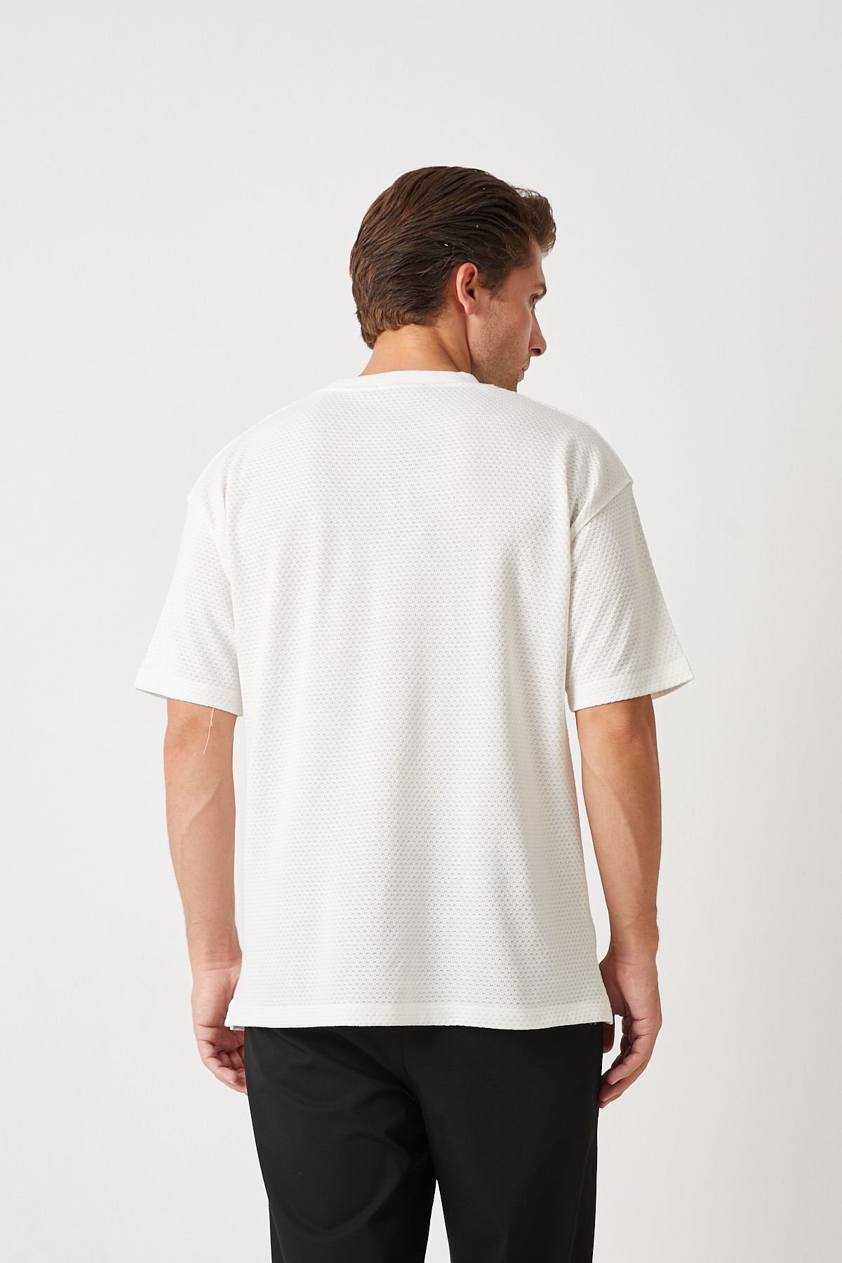KESİK ETİKET T-SHIRT DG BEYAZ