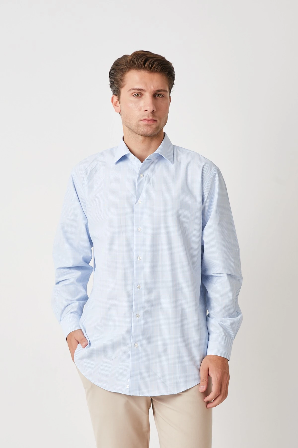 Rac* Yazlık Gömlek MAVİ BEYAZ