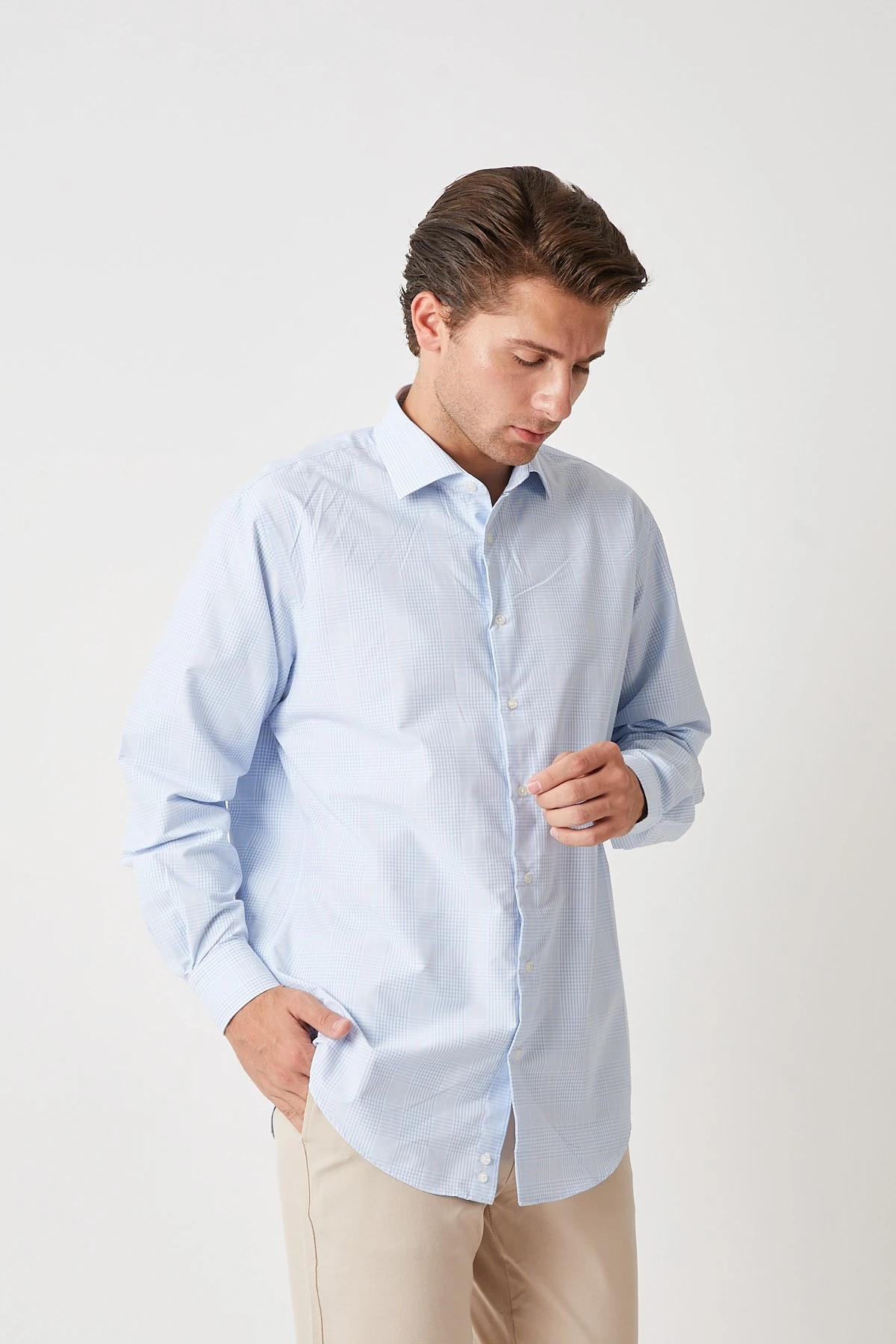 Rac* Yazlık Gömlek MAVİ BEYAZ