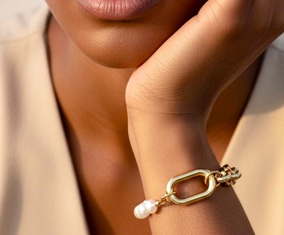 Mimosa İncili Zincir Bileklik