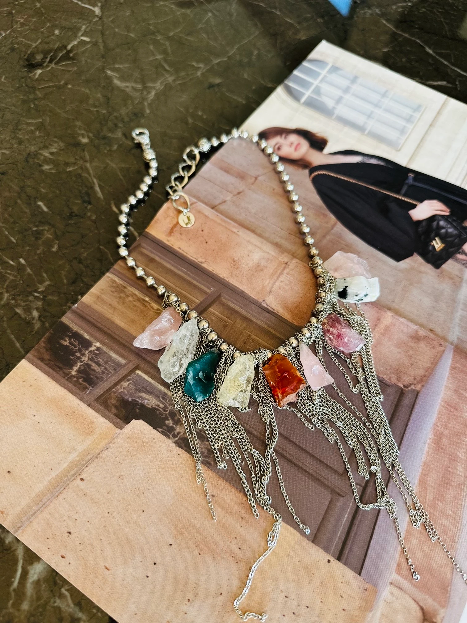 Petra Ham Doğal Taşlı Kolye