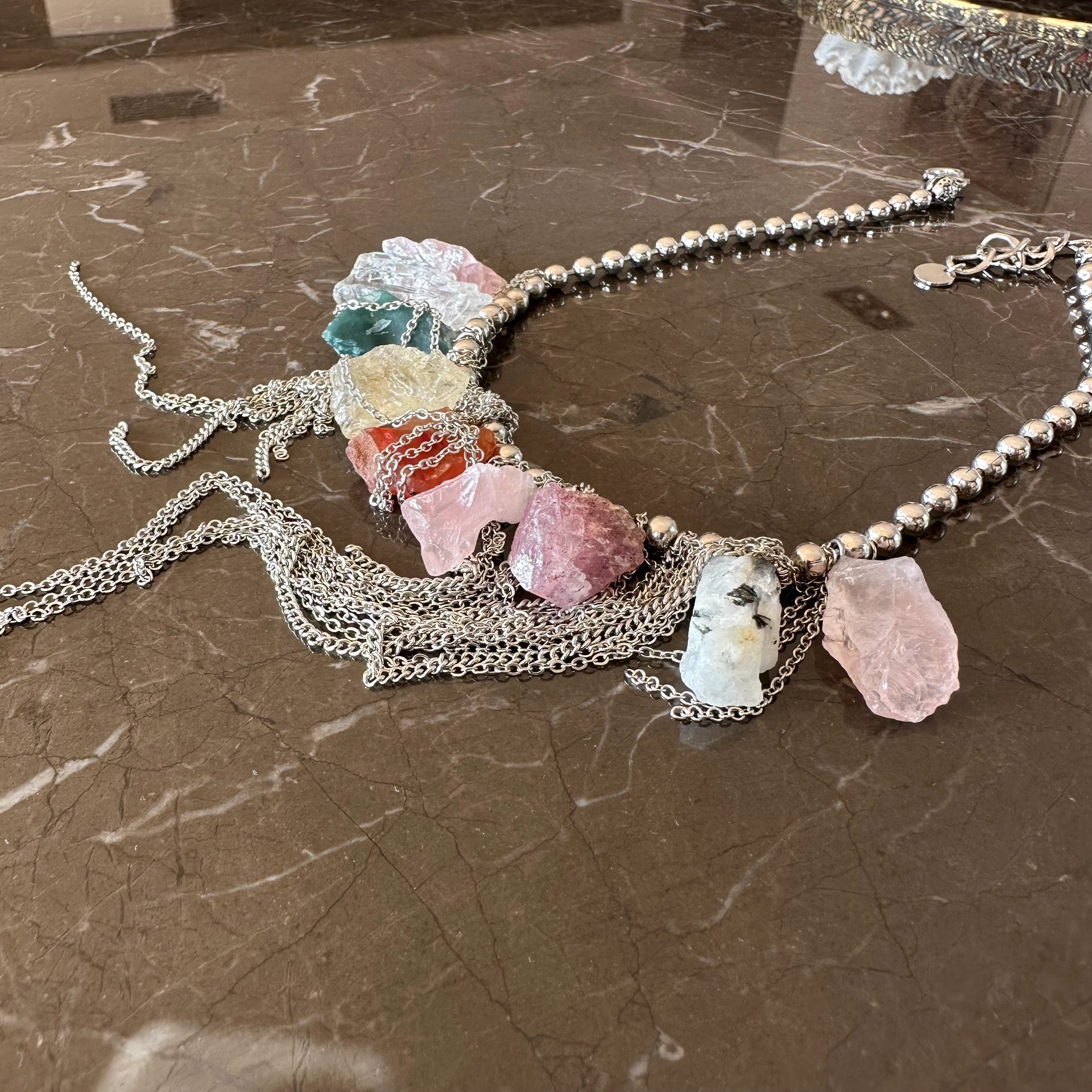 Petra Ham Doğal Taşlı Kolye