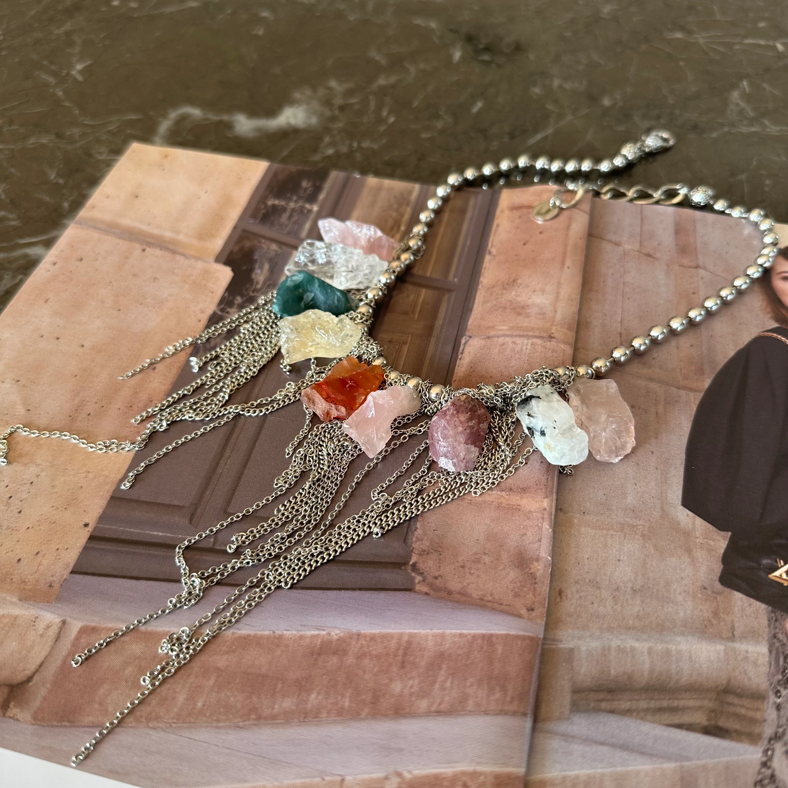 Petra Ham Doğal Taşlı Kolye