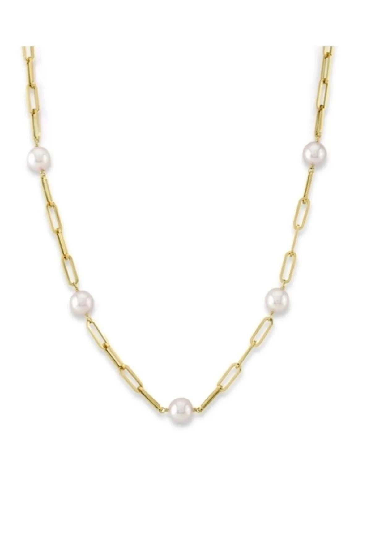 Elegance ,Ataç Zincirli Inci Kolye