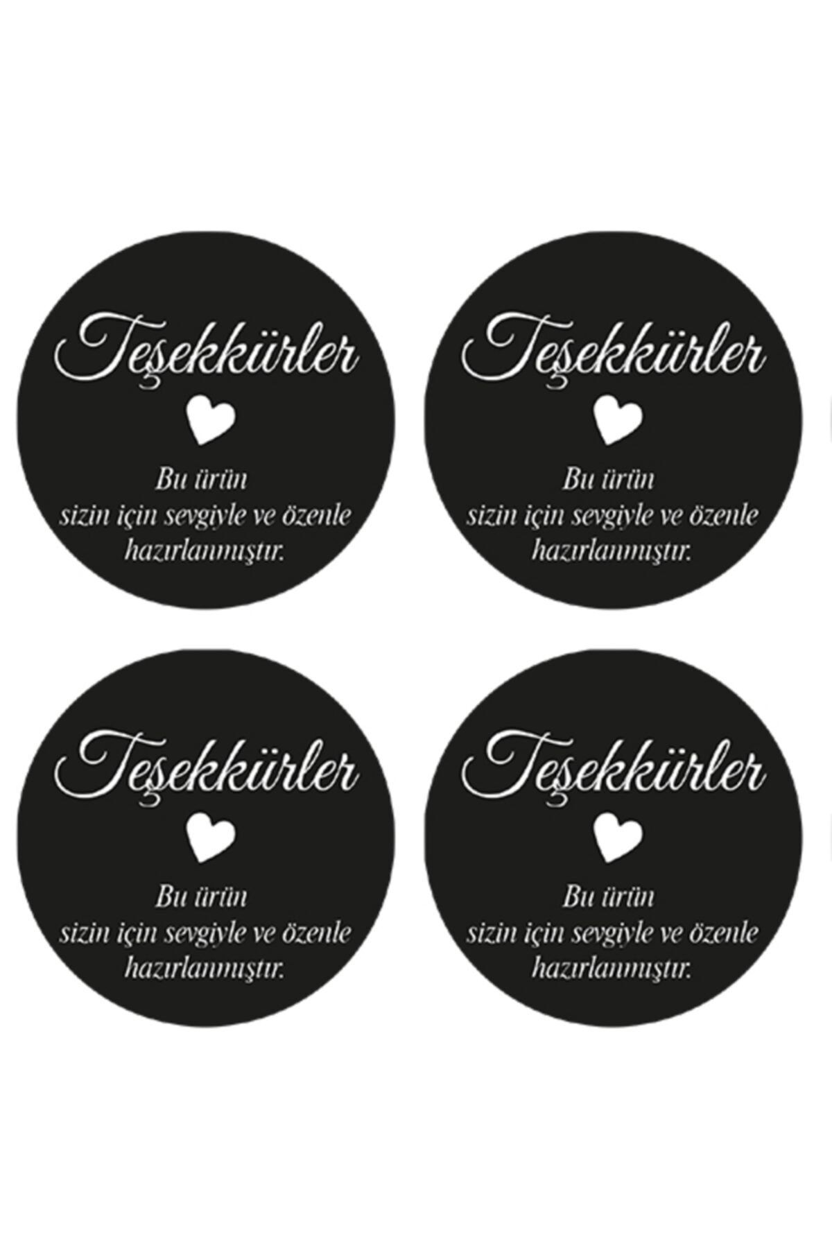 Siyah Teşekkür Stickerı