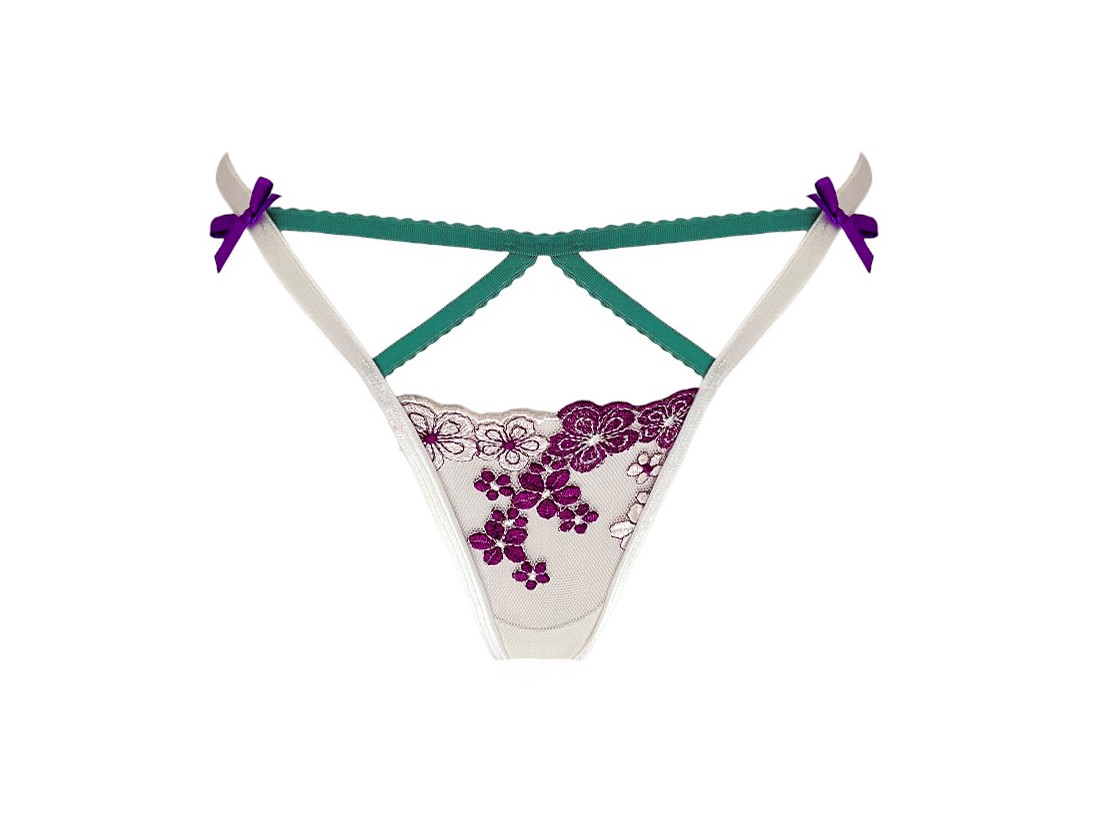 Purple Love Collection | Mor çiçekli tanga