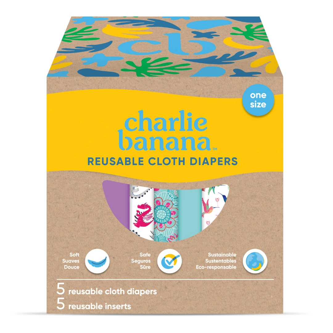 Yıkanabilir Bebek Bezi 0-36 Ay Standart (Tek Beden) – 5’li Paket - Flying Fantasy