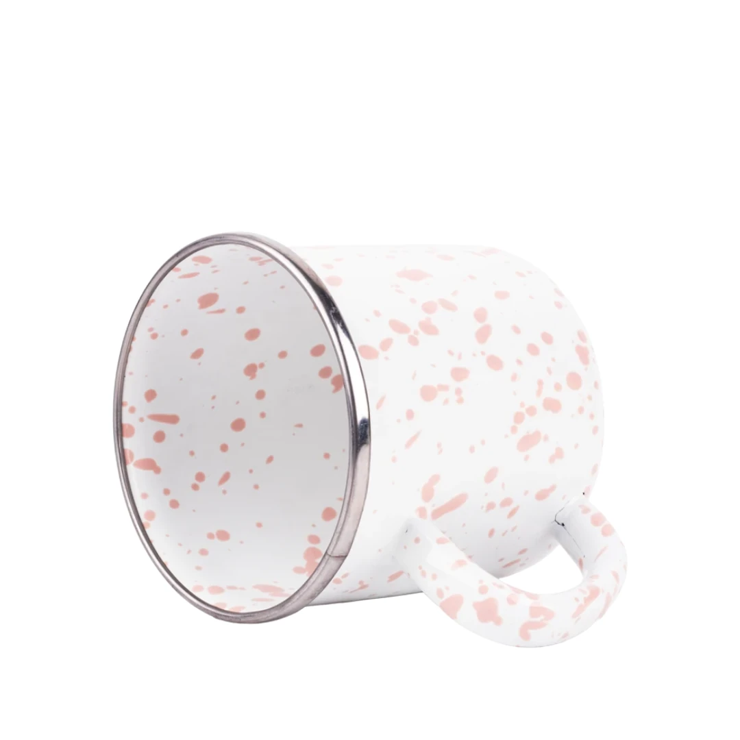 Speckles Emaye Kupa - Pembe