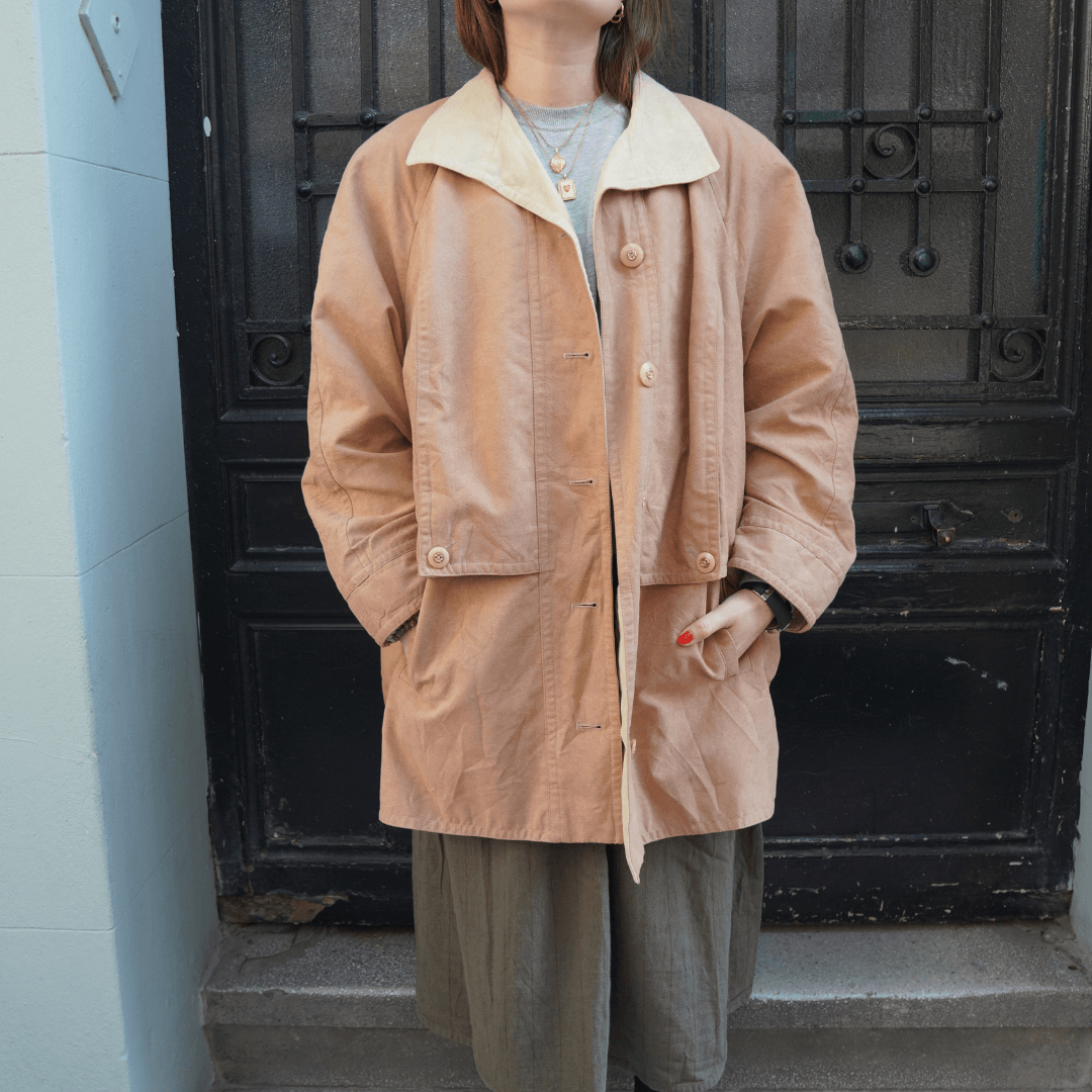Kadın Oversize Trençkot - Kahverengi