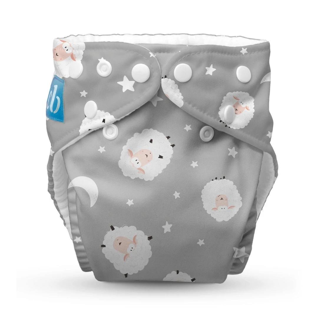 Yıkanabilir Bebek Bezi 0-36 Ay Standart (Tek Beden)) - Sweet Dreams on Grey