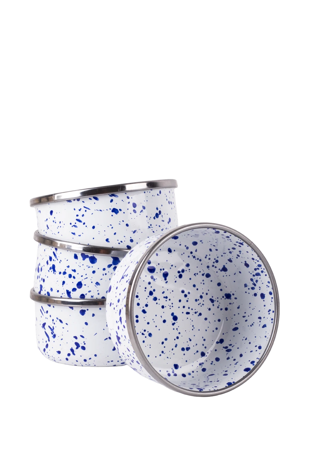 Speckles Emaye 4’lü kase - Cobalt