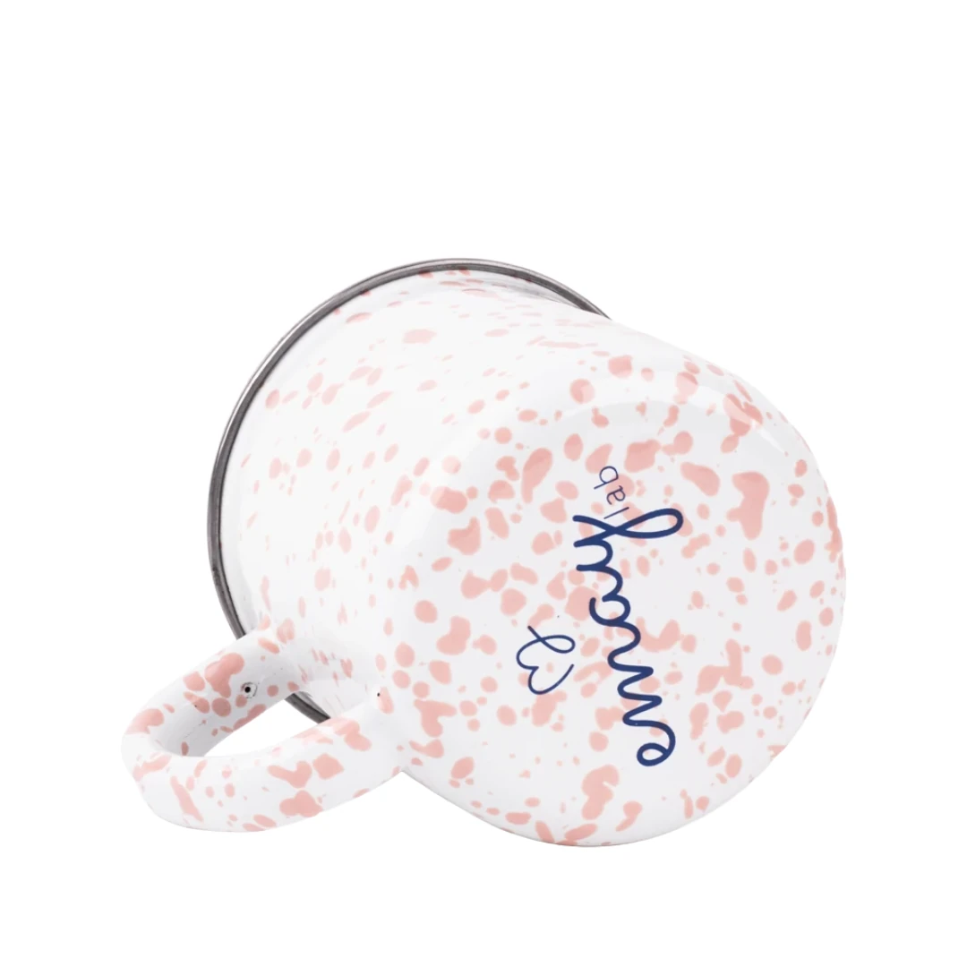 Speckles Emaye Kupa - Pembe