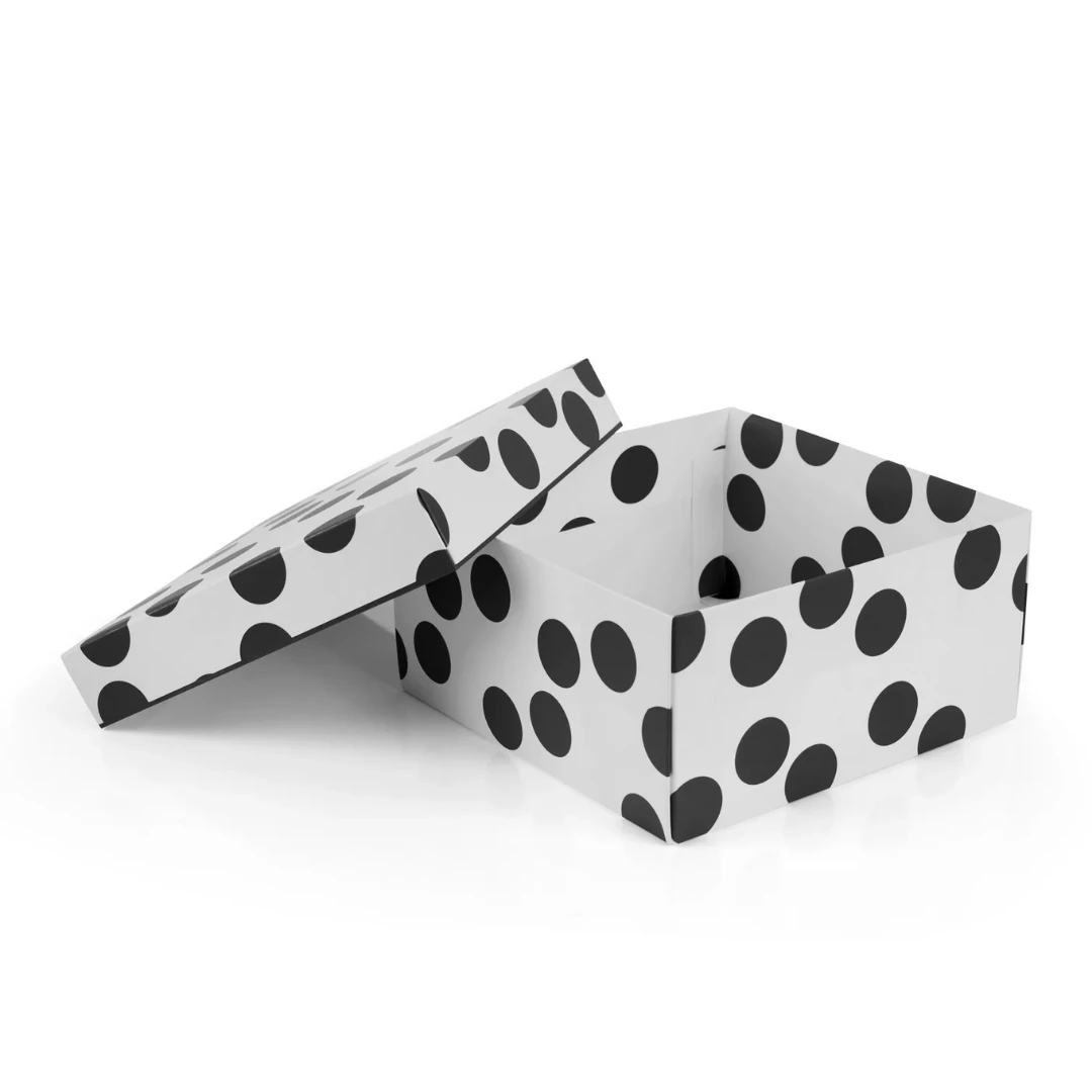 Hediye Kutusu- Puantiyeli-Siyah