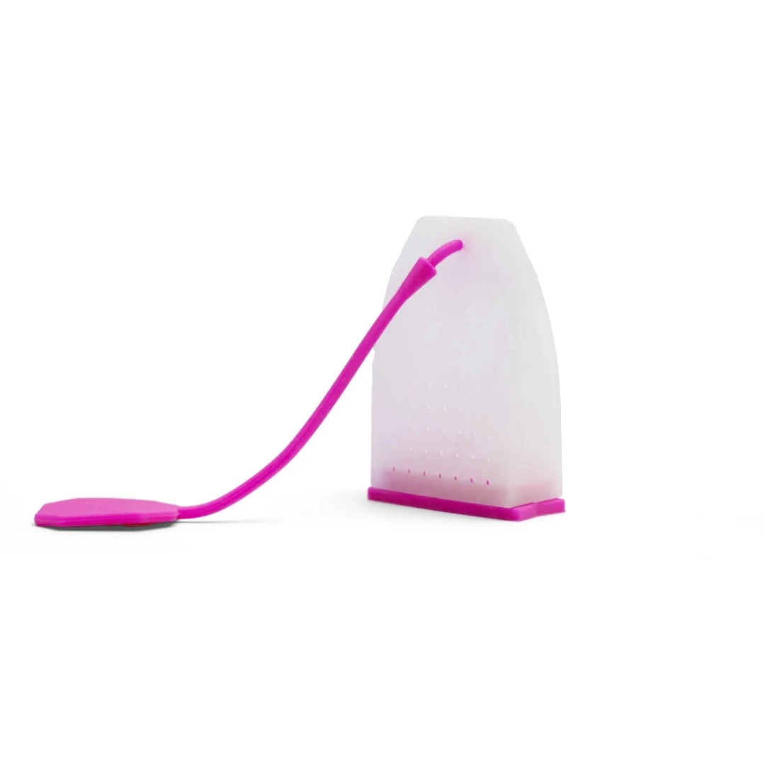 Silikon Çay Demleme Poşeti  - Pembe