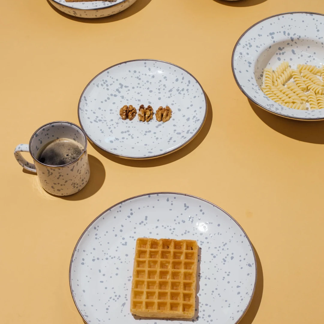 Speckles Emaye Kupa - Bebe Mavisi