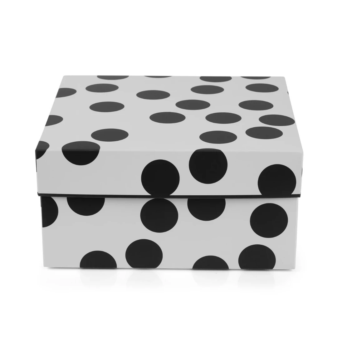 Hediye Kutusu- Puantiyeli-Siyah
