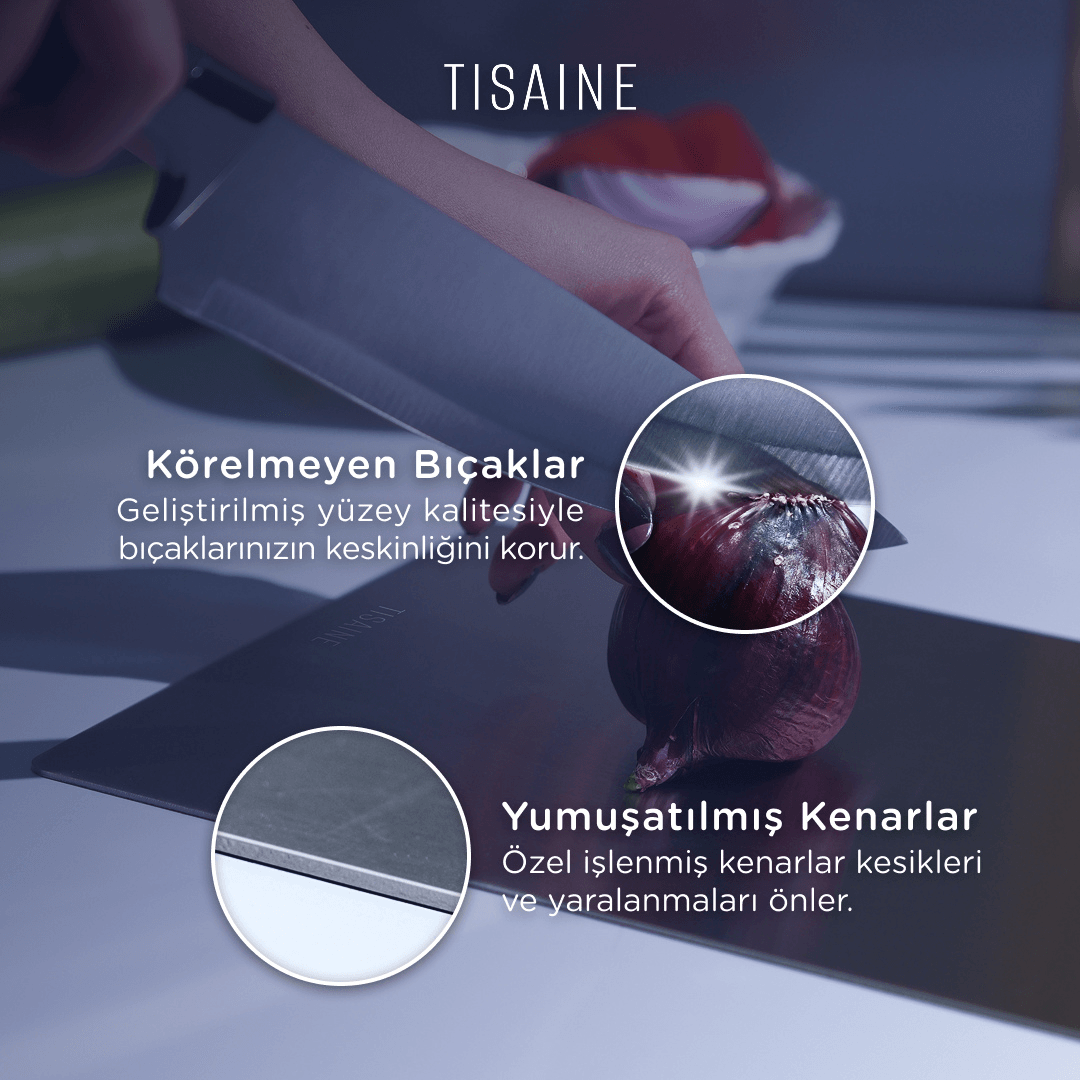 Paslanmaz Çelik Kesme Tahtası
