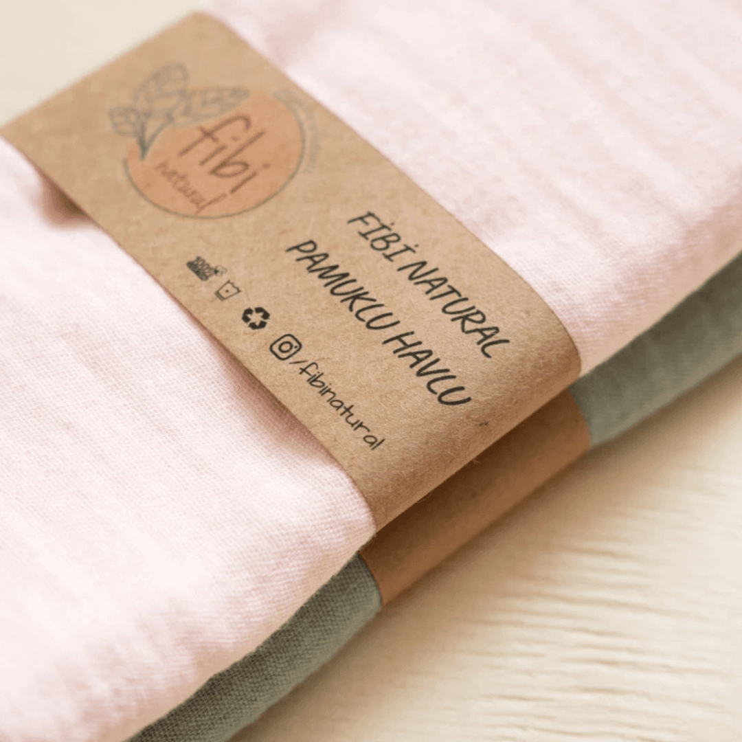 Müslin Havlu - Pembe