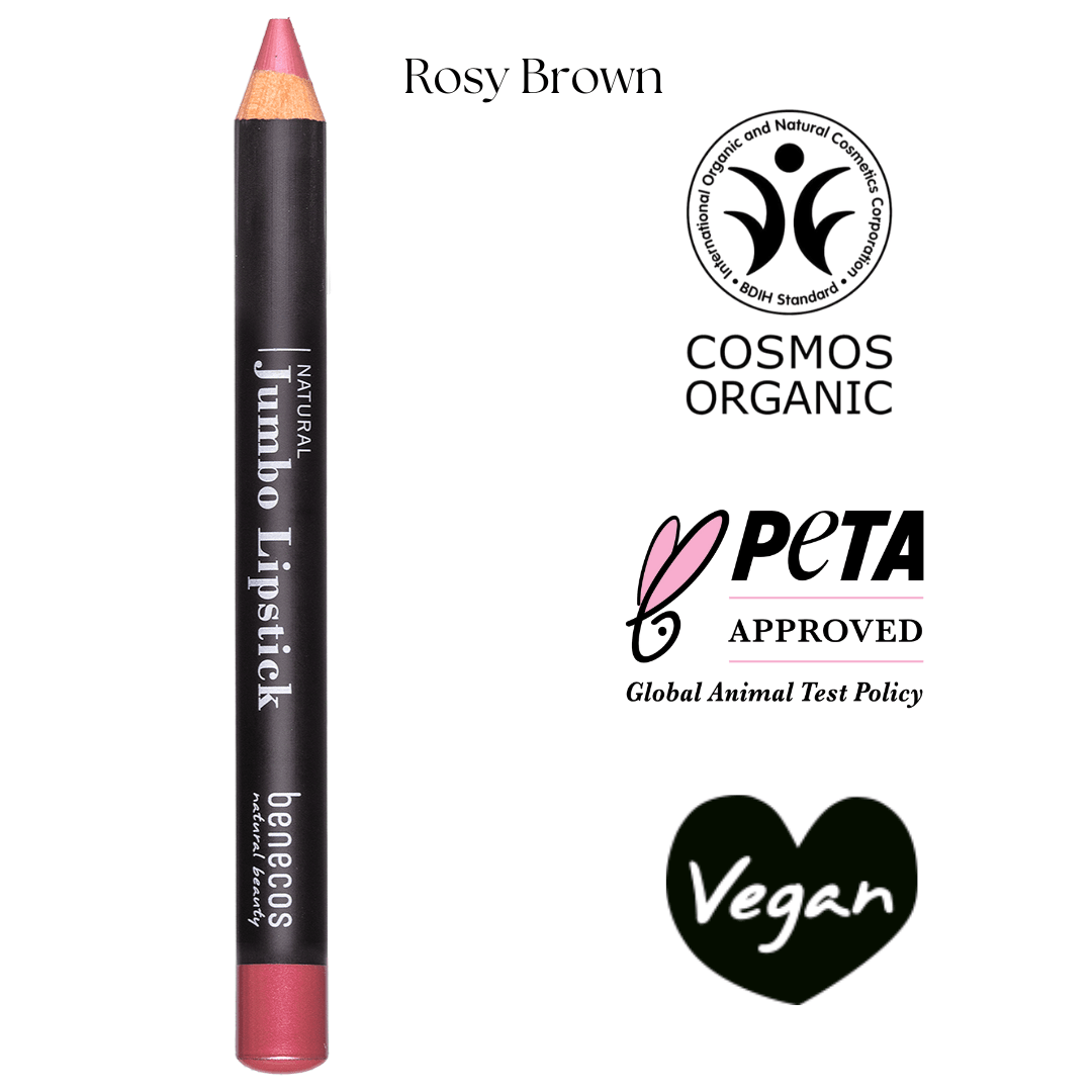 Organik Sertifikalı Jumbo Lipstick - Rosy Brown