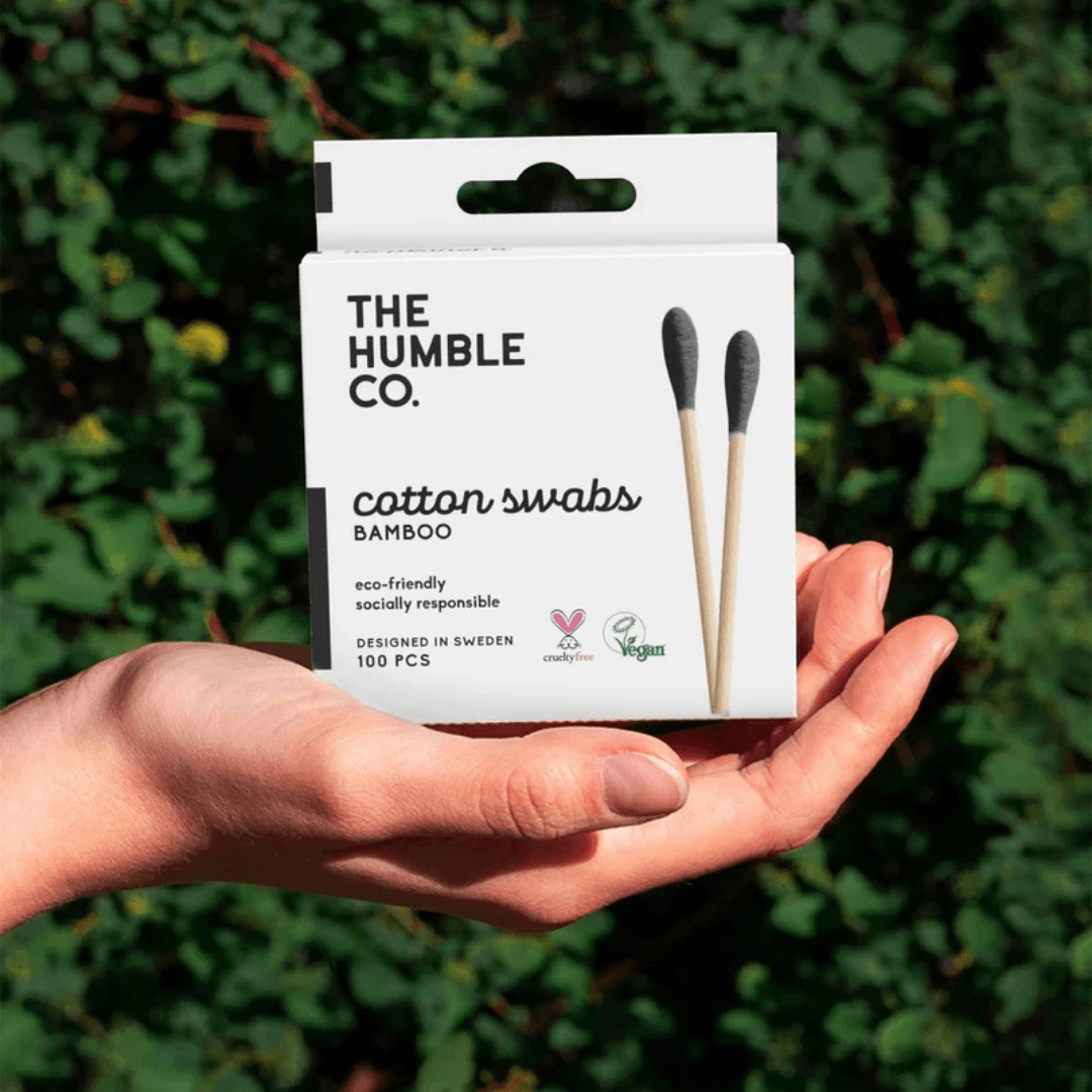 Bambu Kulak Çubuğu - Siyah - 100 adet