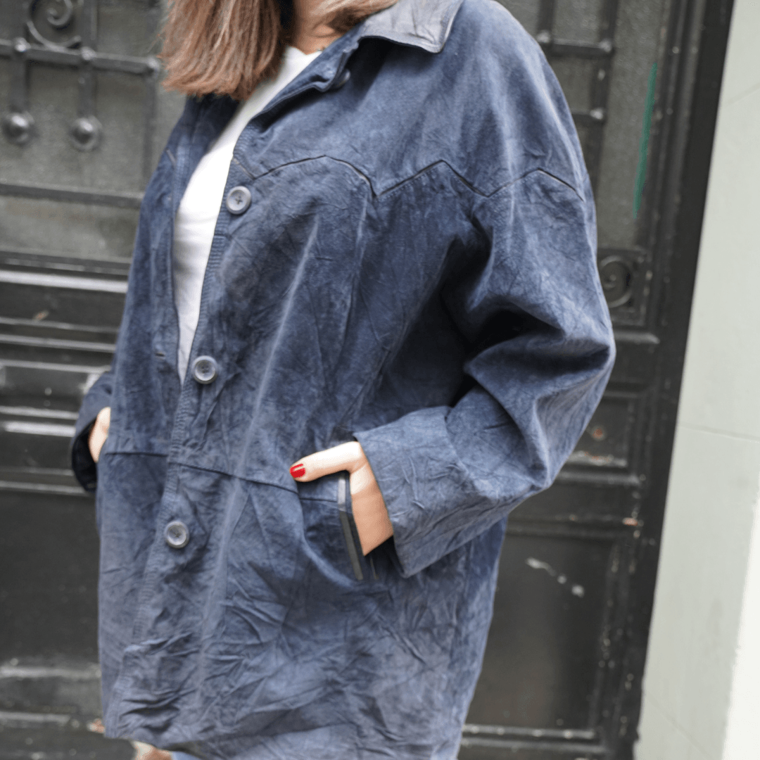 Kadın Lacivert Oversize Ceket