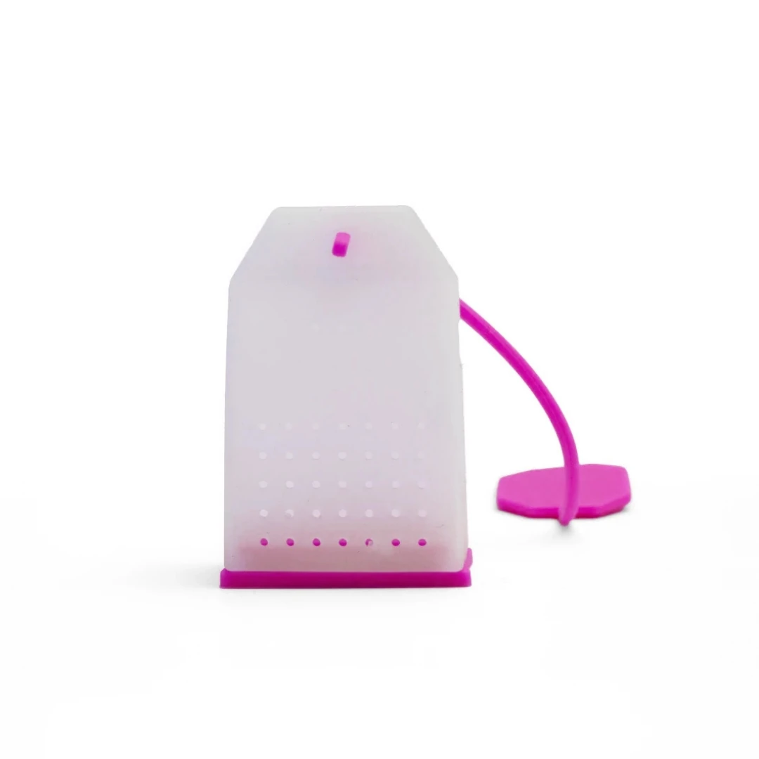 Silikon Çay Demleme Poşeti  - Pembe