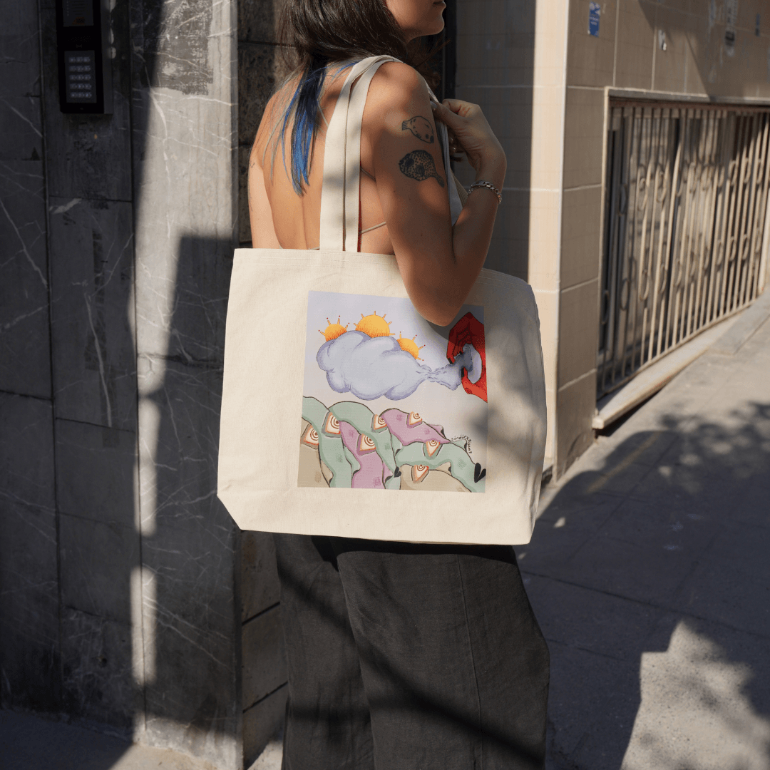 Sürdür x Gisemq Kanvas Çanta - 47x36x8
