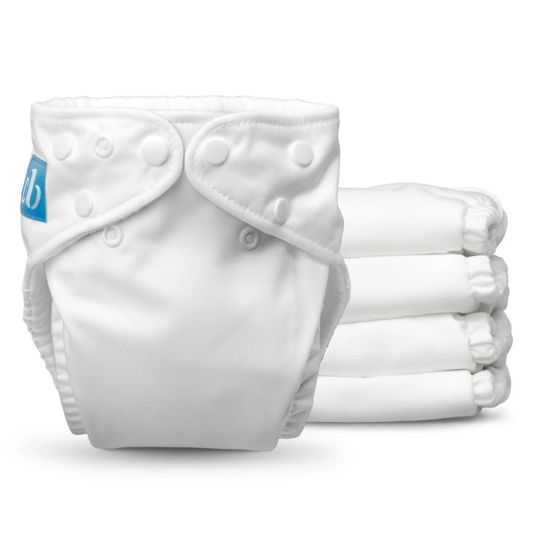 Charlie Banana Yıkanabilir Bebek Bezi 0-36 Ay Standart (Tek Beden) – 5’li Paket - All White