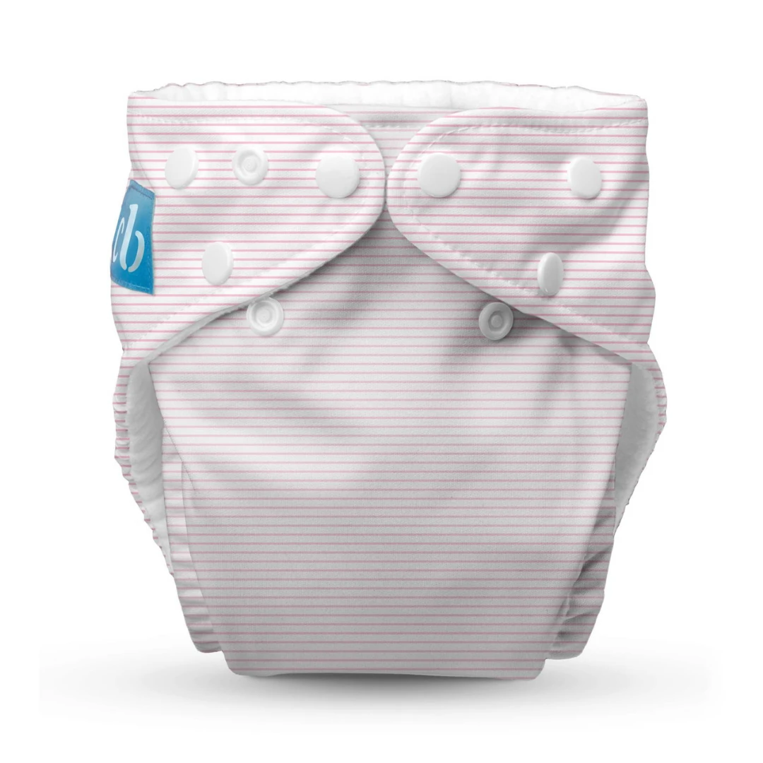 Yıkanabilir Bebek Bezi 0-36 Ay Standart (Tek Beden) - Pencil Stripe Pink