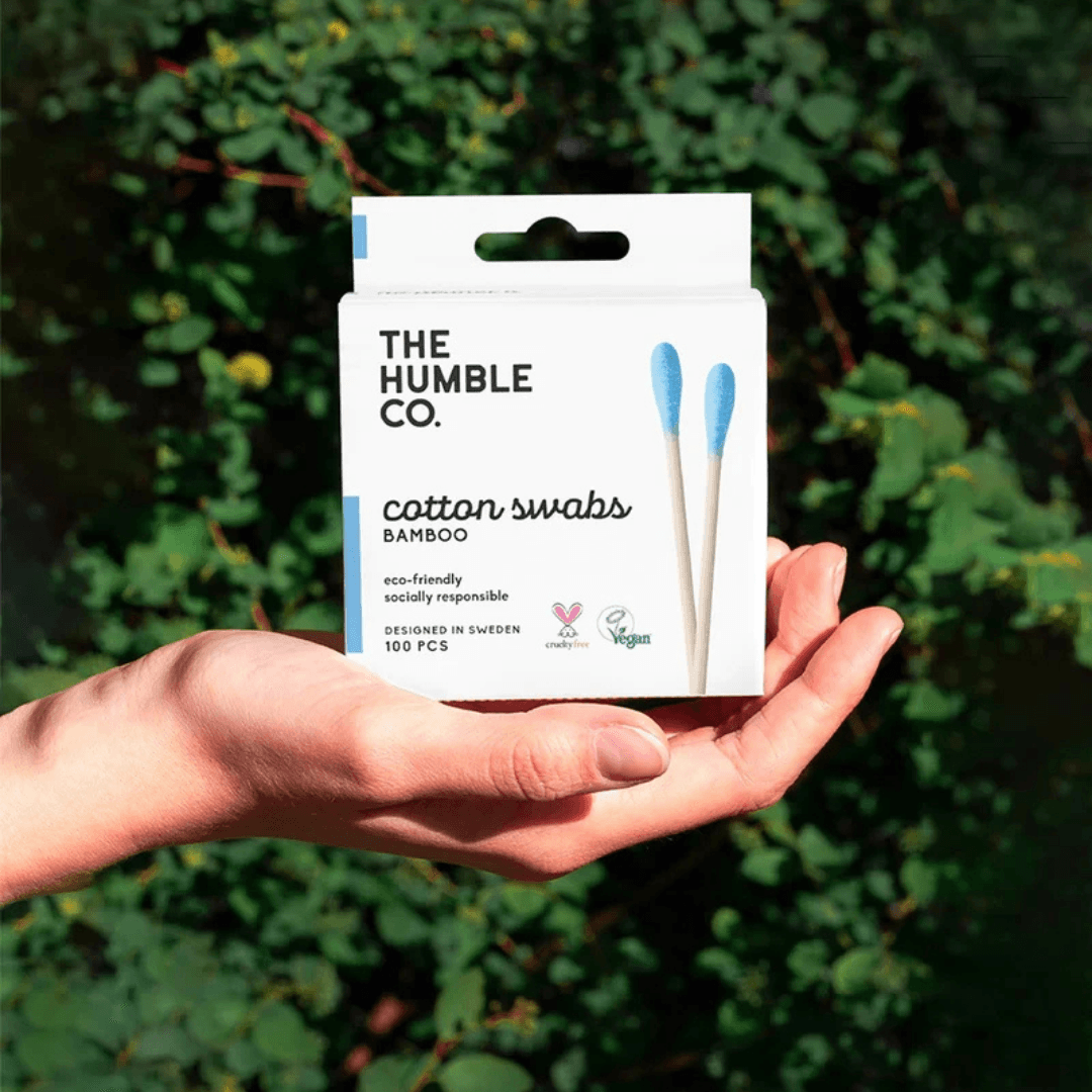 Bambu Kulak Çubuğu - Mavi - 100 adet