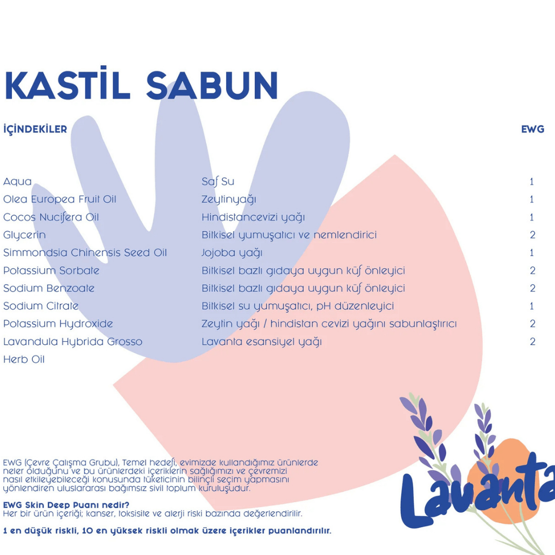 Saf Sıvı Kastil Sabun Refill - Lavanta - 1200ml