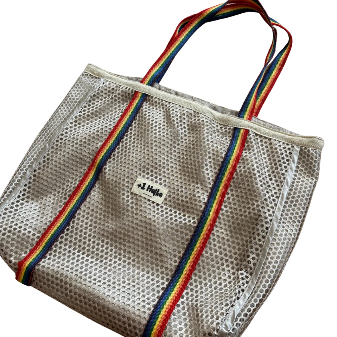 Gökkuşağı Askılı Tül Çanta