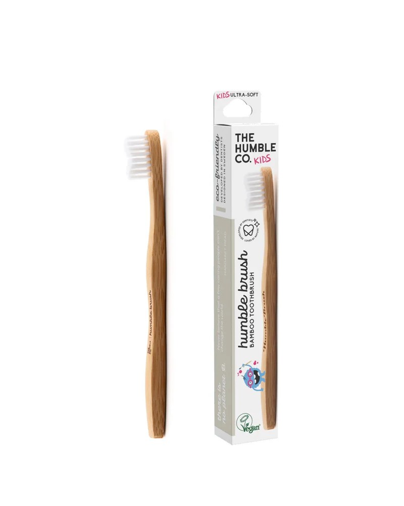 Çocuk Bambu Diş Fırçası Ultra Soft - Beyaz