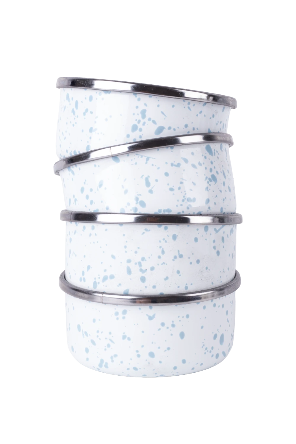 Speckles Emaye 4’lü kase - Bebe Mavisi