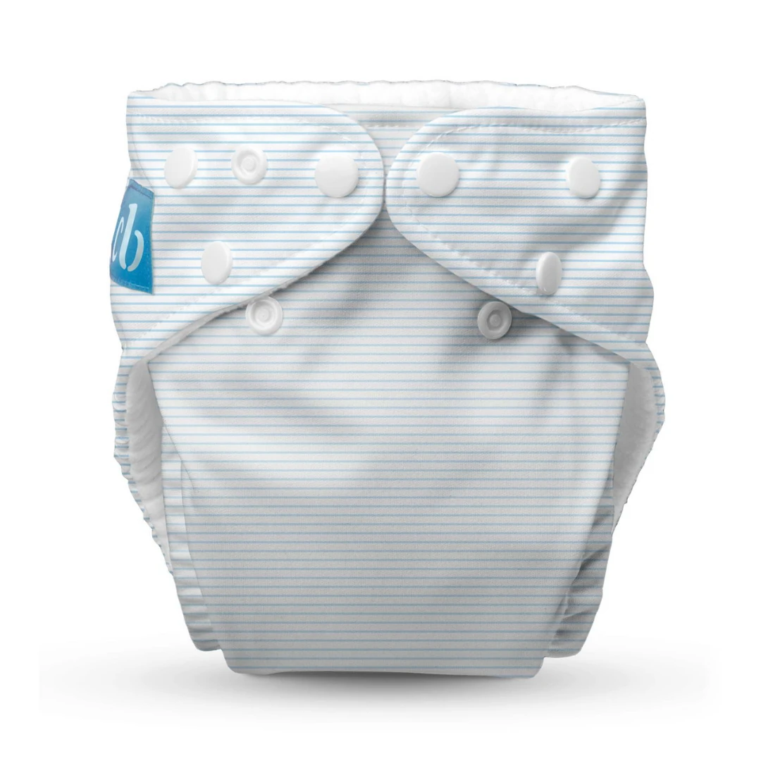 Yıkanabilir Bebek Bezi 0-36 Ay Standart (Tek Beden) - Pencil Stripe Blue