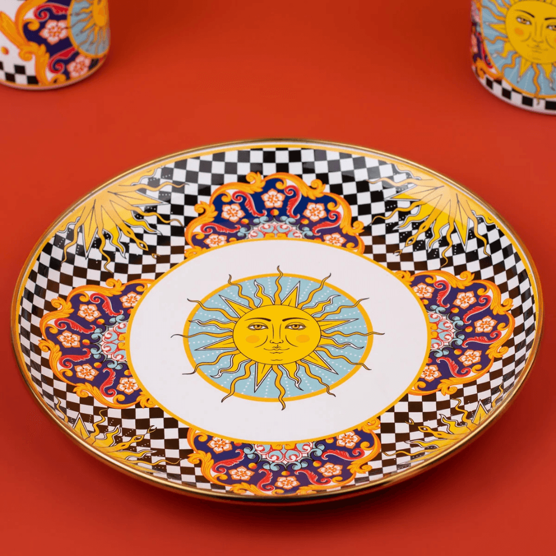 Misharu Emaye Dekoratif Tabak 26 cm