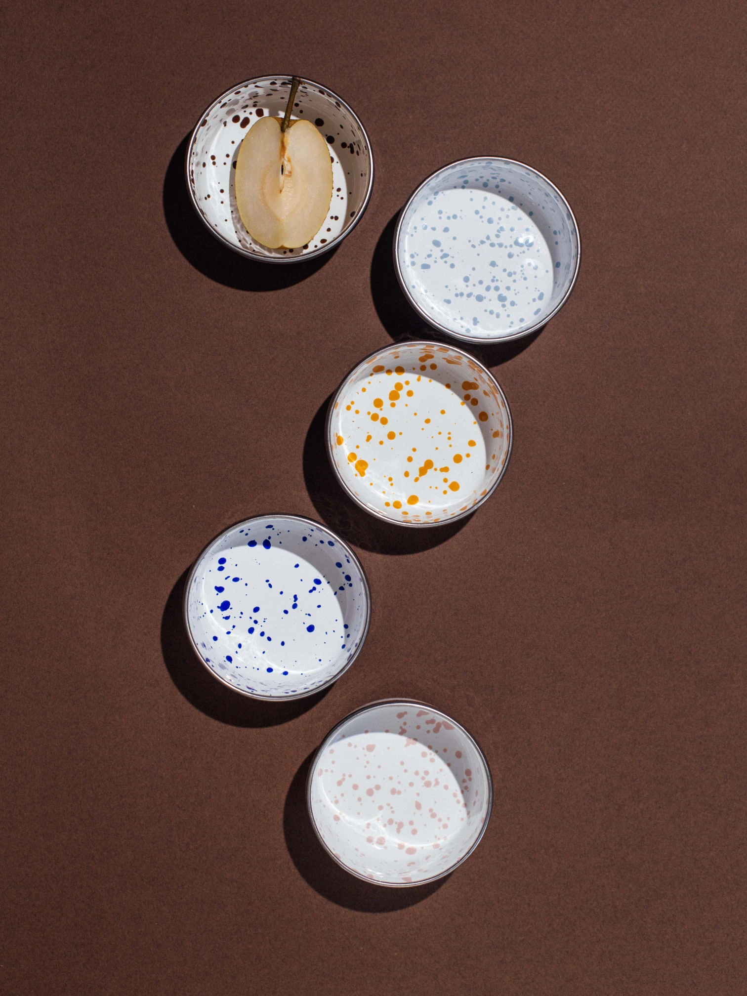 Speckles Emaye 4’lü kase - Cobalt