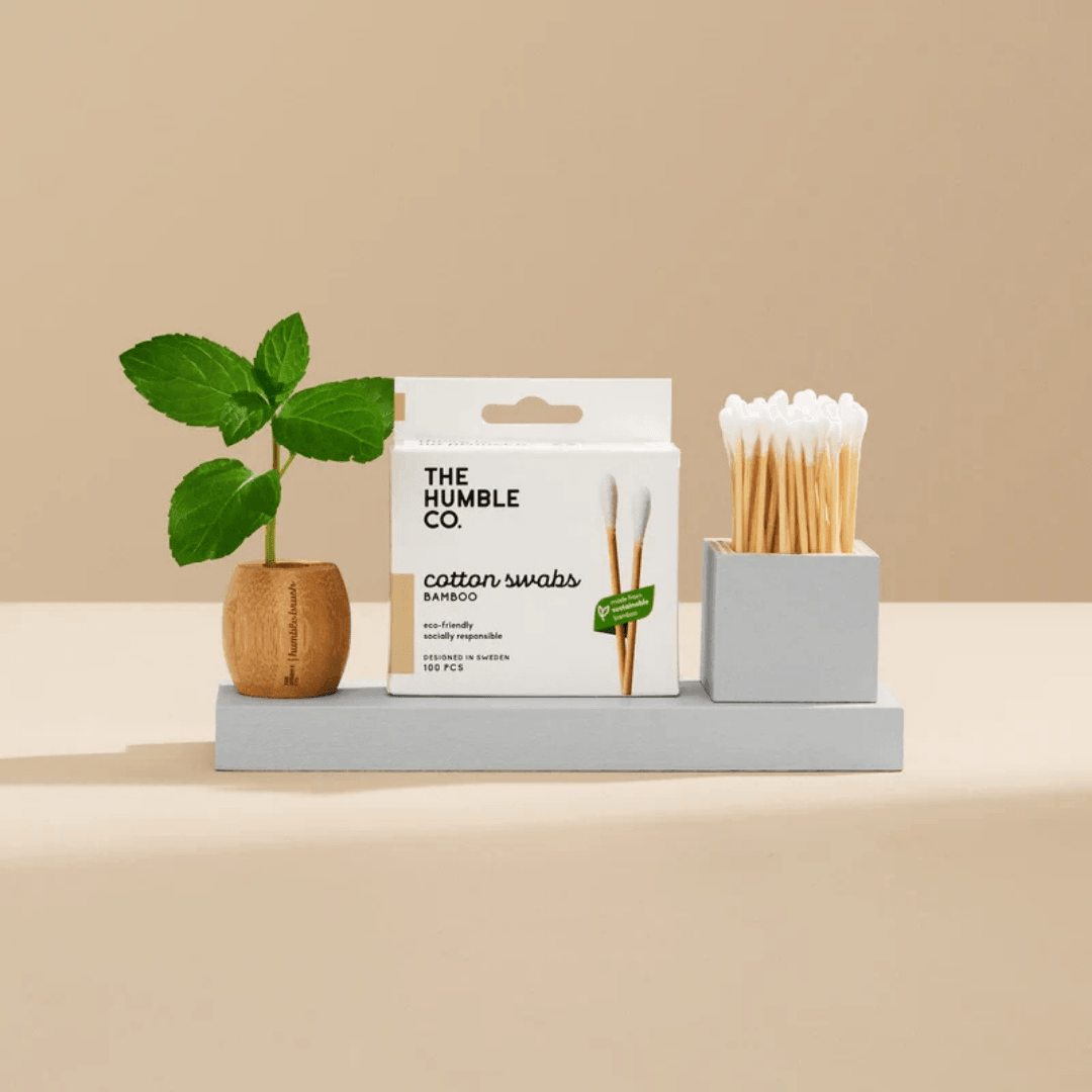 Bambu Kulak Çubuğu - Beyaz - 100 adet
