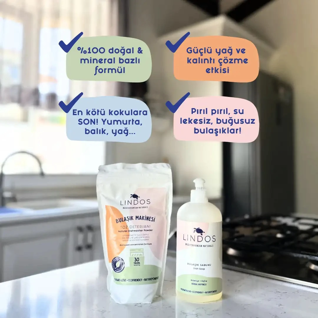 Doğal  Bulaşık Makinesi Toz Deterjanı 600gr