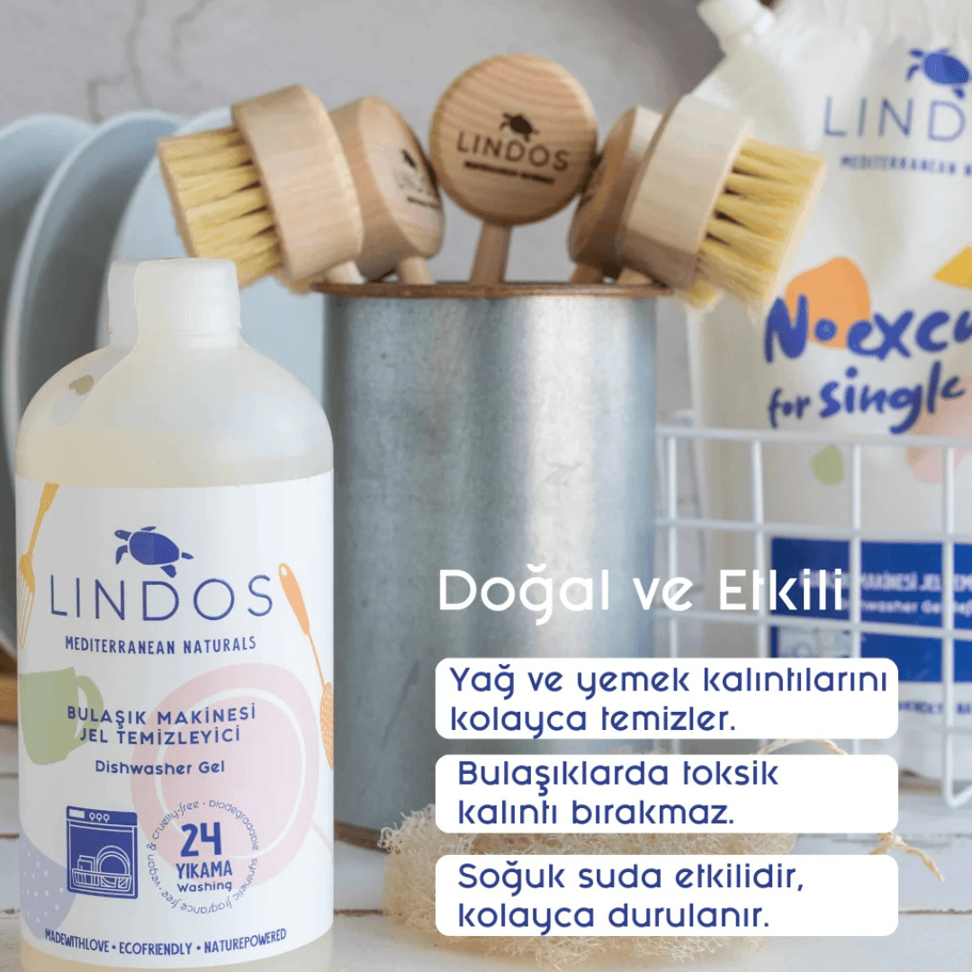 Doğal Bulaşık Makinesi Deterjanı Bitkisel Sabun - 1200ml