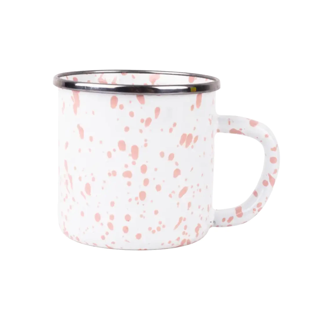 Speckles Emaye Kupa - Pembe