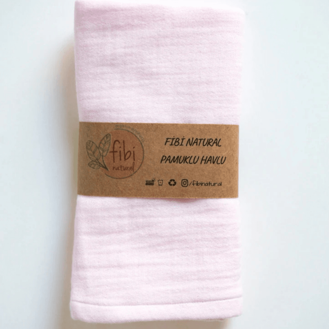 Müslin Havlu - Pembe