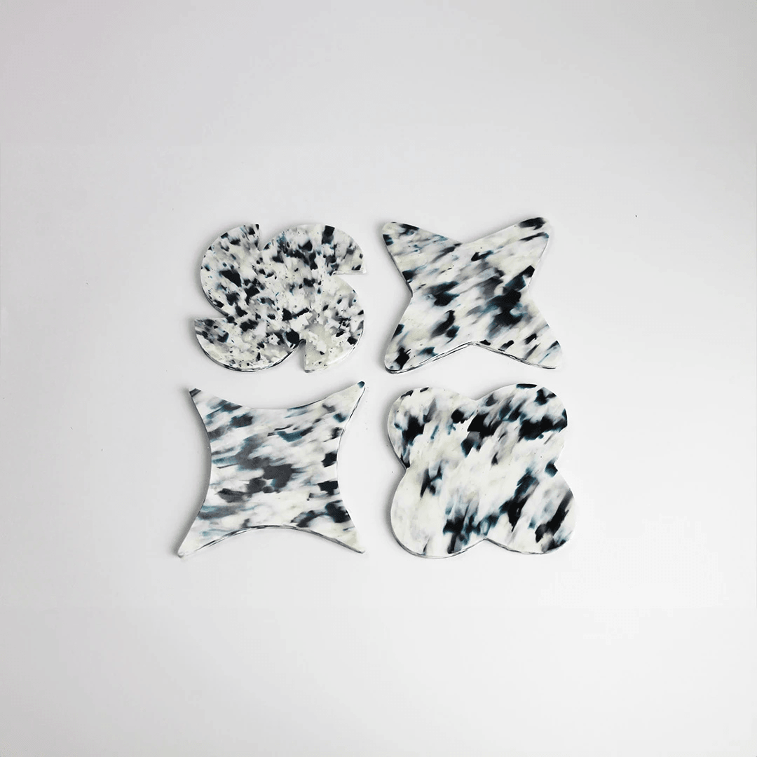 Abstract Bardak Altlığı Seti – 4'lü, Artic